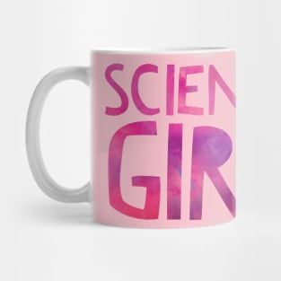 Science Girl Design | Female Science Fans Funky Pink Nebula Mug